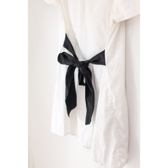 BCBG MAXAZRIA BLOUSE WITH SELF TIE BLACK BELT - Picture 5 of 5